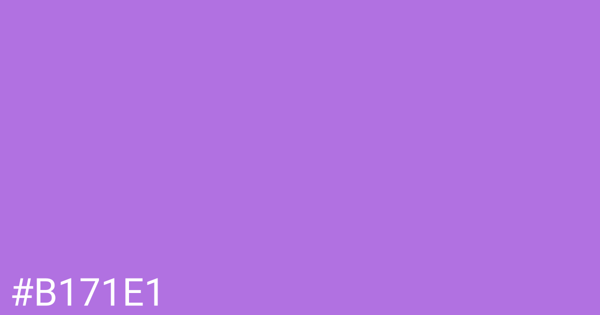 Hex color #b171e1 graphic