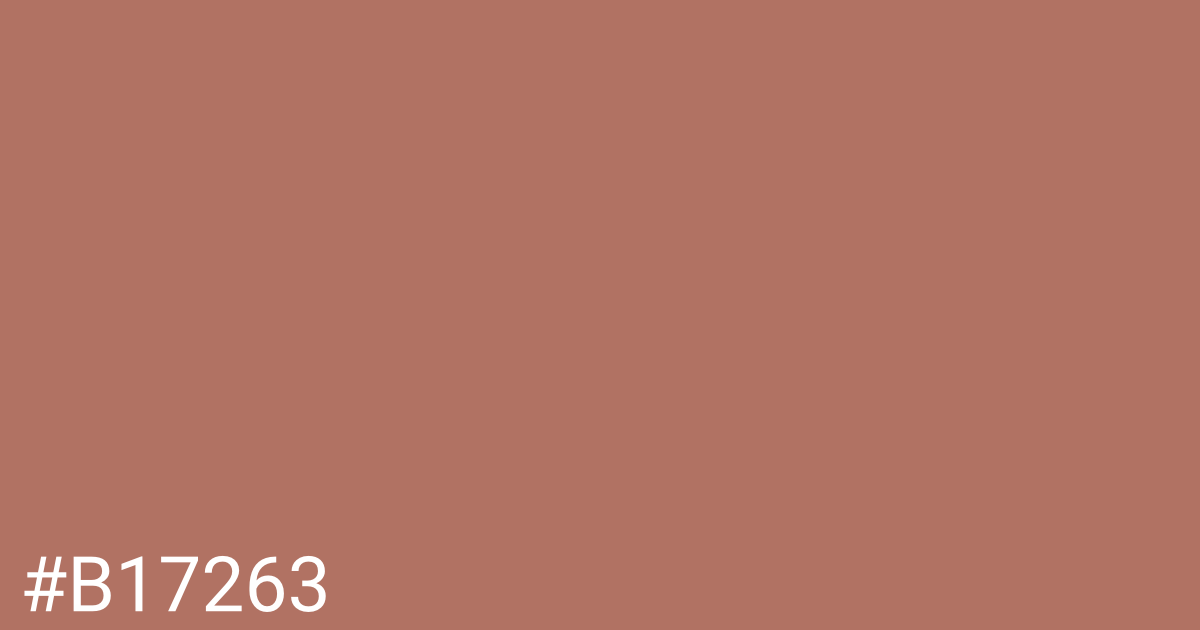 Hex color #b17263 graphic