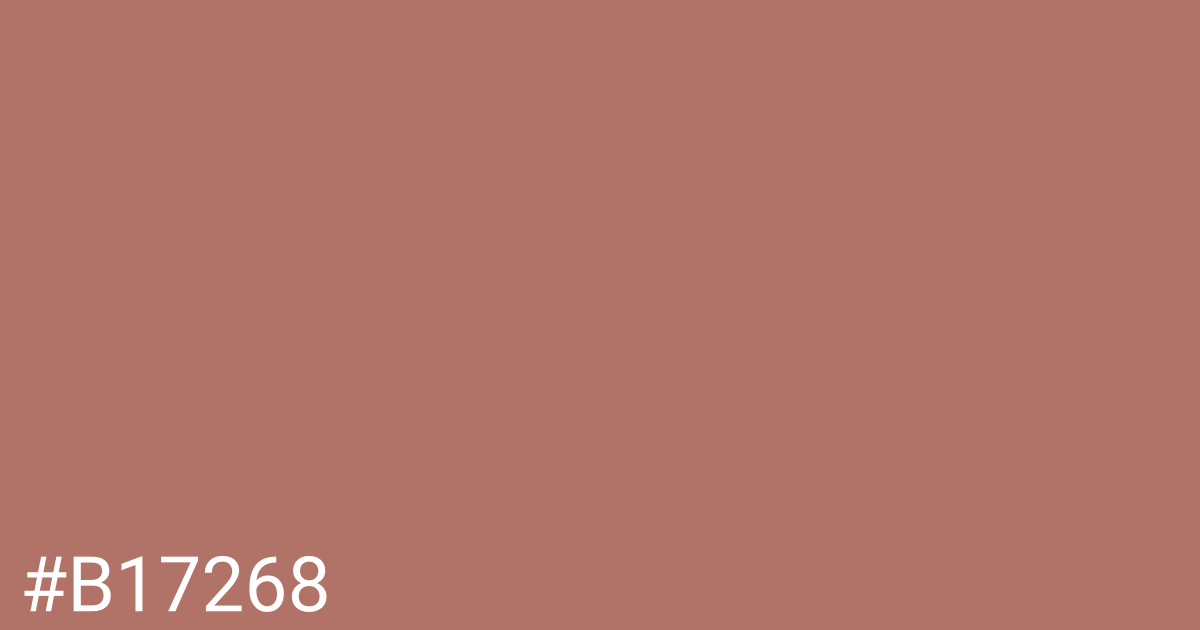 Hex color #b17268 graphic