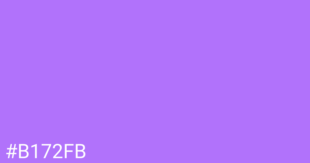 Hex color #b172fb graphic
