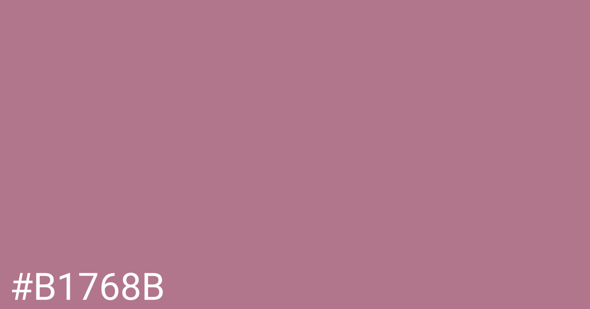 Hex color #b1768b graphic