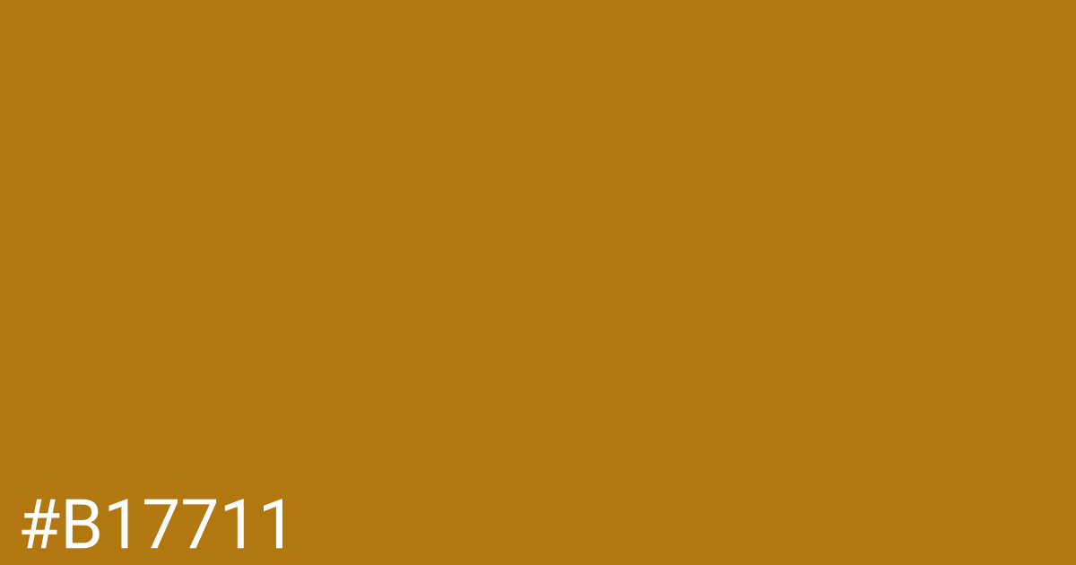 Hex color #b17711 graphic