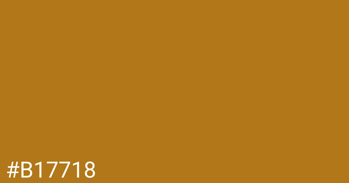 Hex color #b17718 graphic