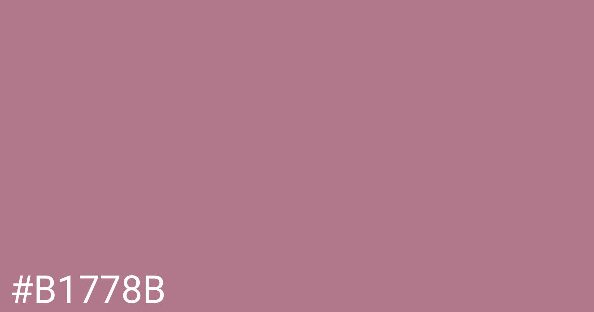 Hex color #b1778b graphic