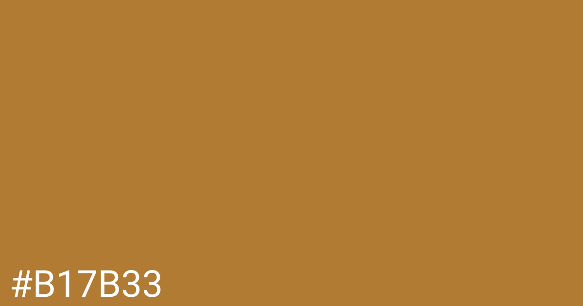 Hex color #b17b33 graphic