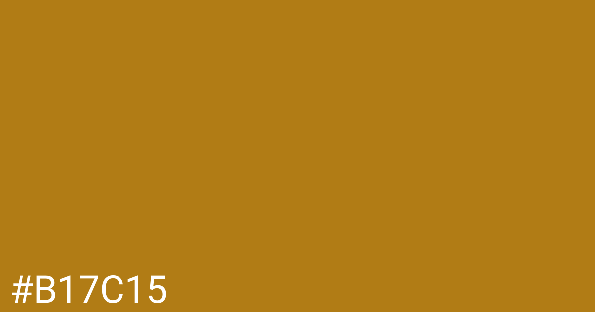 Hex color #b17c15 graphic