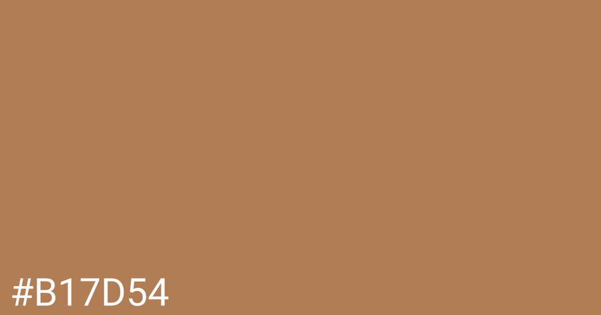 Hex color #b17d54 graphic