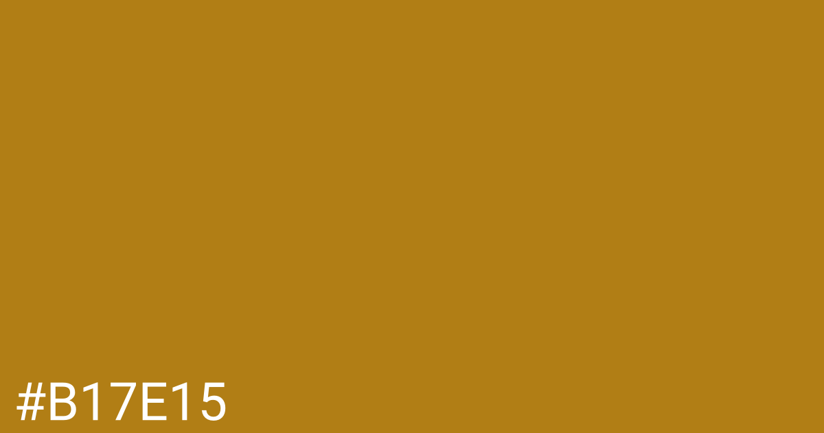 Hex color #b17e15 graphic