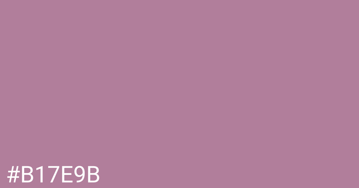 Hex color #b17e9b graphic