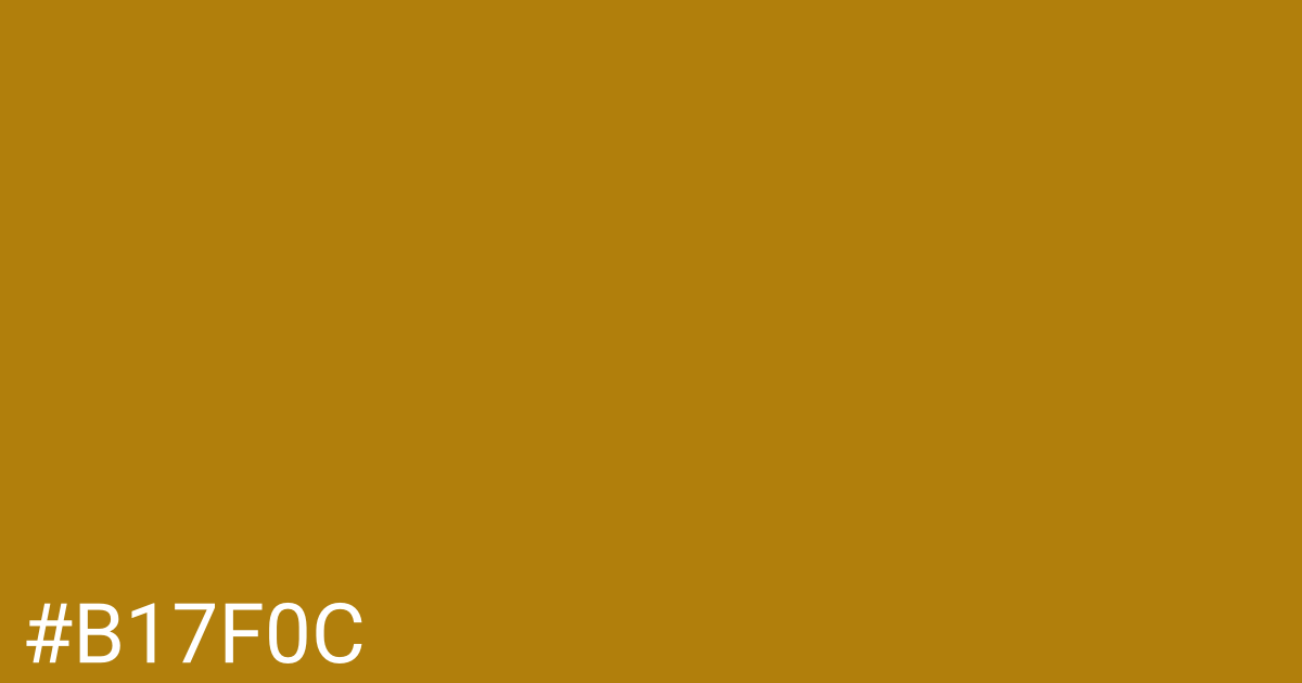 Hex color #b17f0c graphic