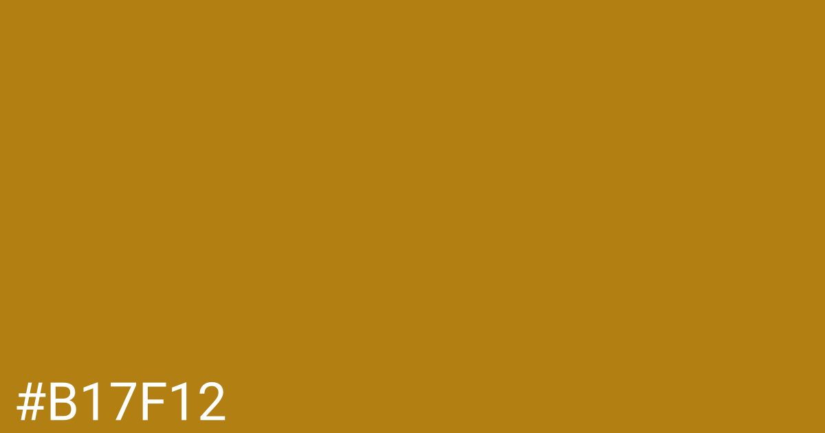 Hex color #b17f12 graphic