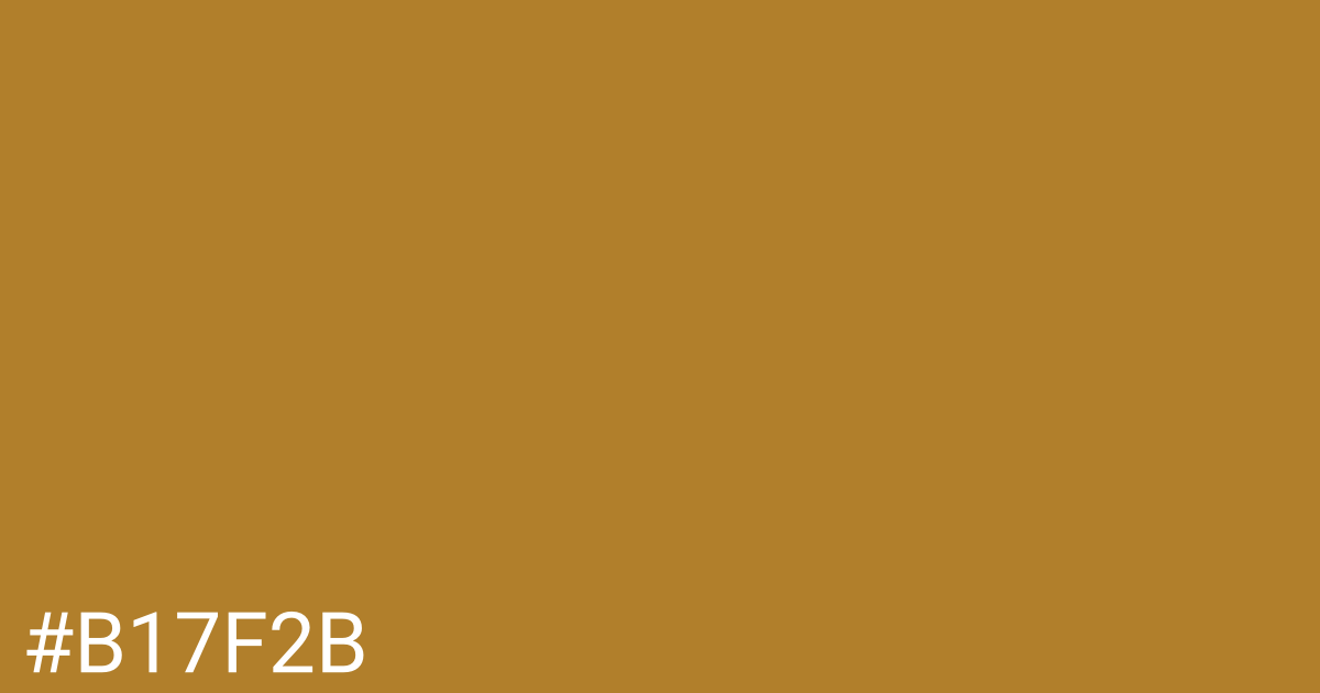 Hex color #b17f2b graphic