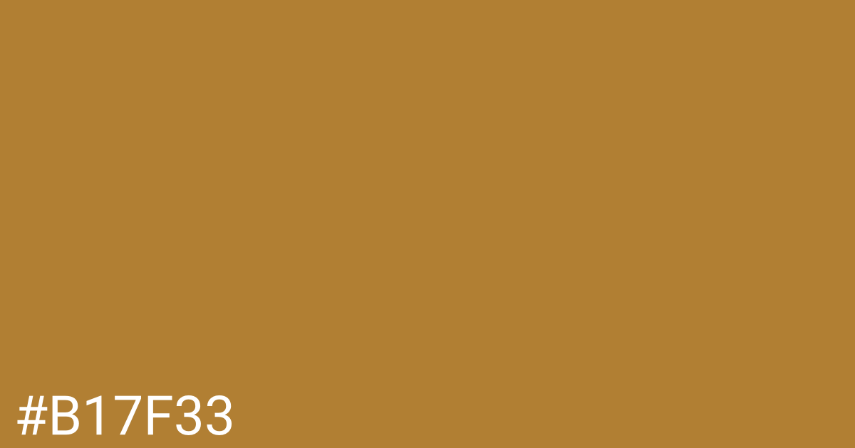 Hex color #b17f33 graphic