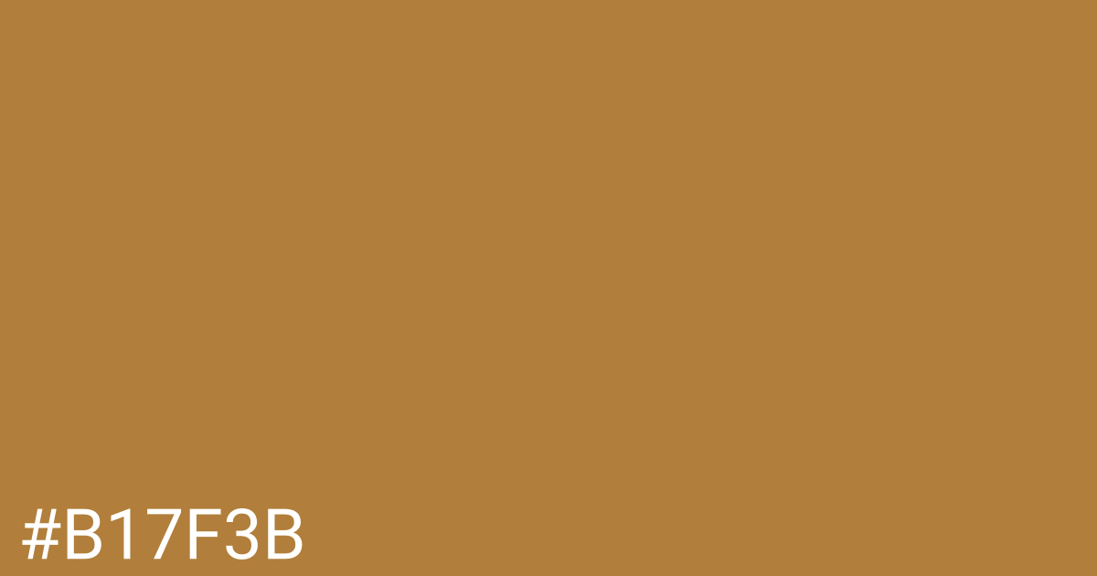 Hex color #b17f3b graphic