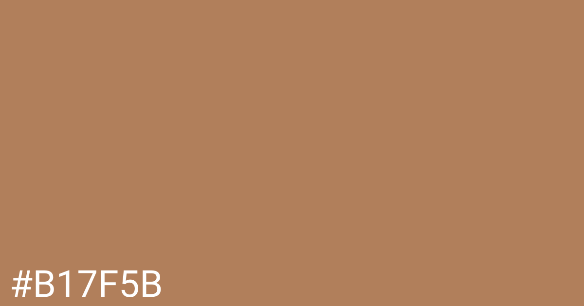 Hex color #b17f5b graphic