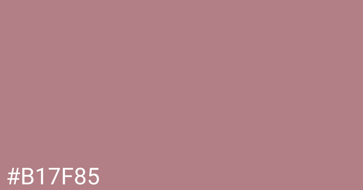 Hex color #b17f85 graphic