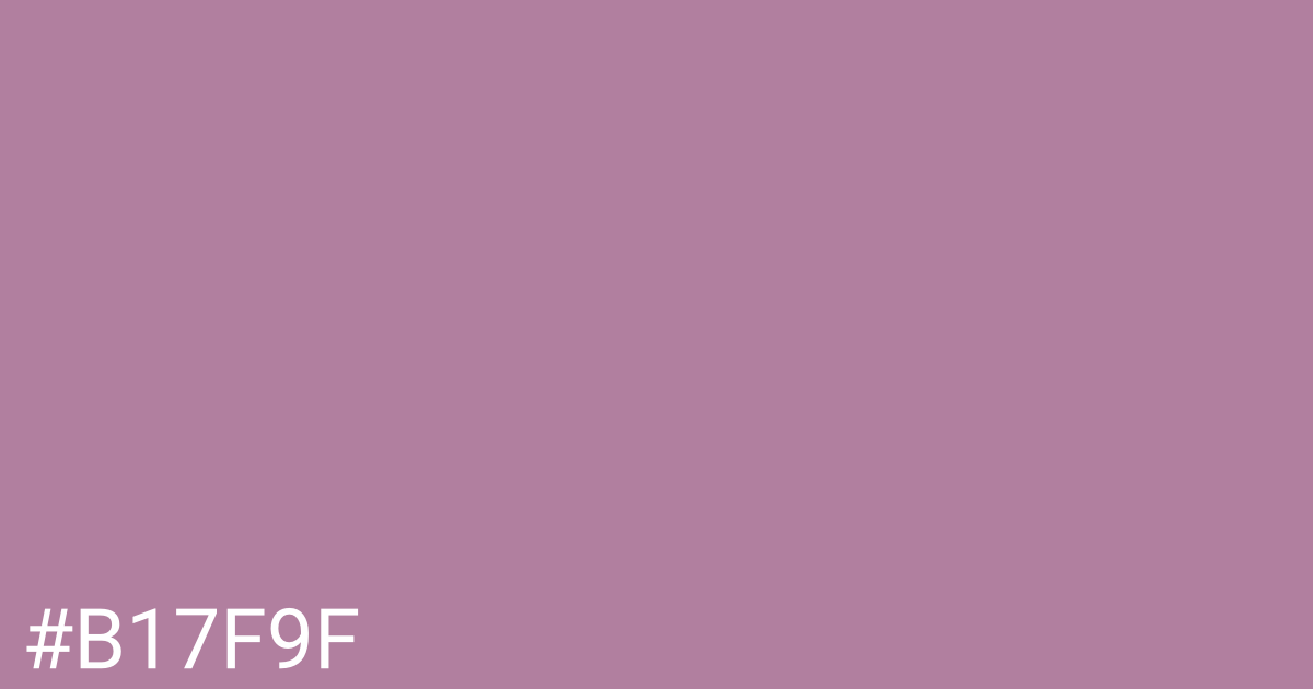 Hex color #b17f9f graphic