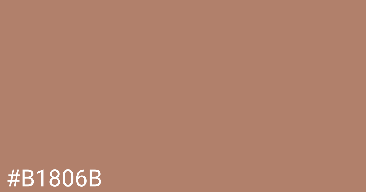 Hex color #b1806b graphic