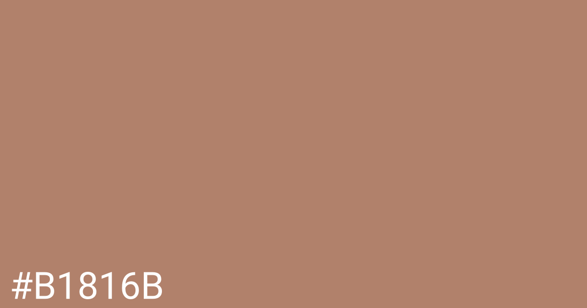 Hex color #b1816b graphic