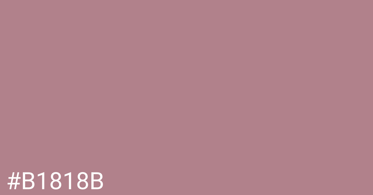 Hex color #b1818b graphic