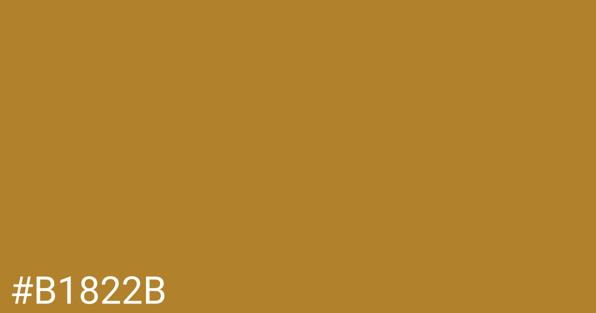 Hex color #b1822b graphic