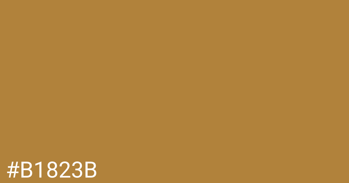 Hex color #b1823b graphic