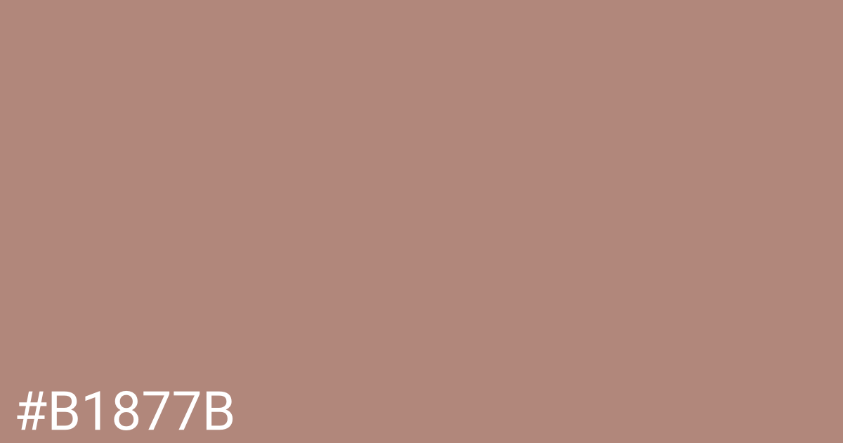 Hex color #b1877b graphic