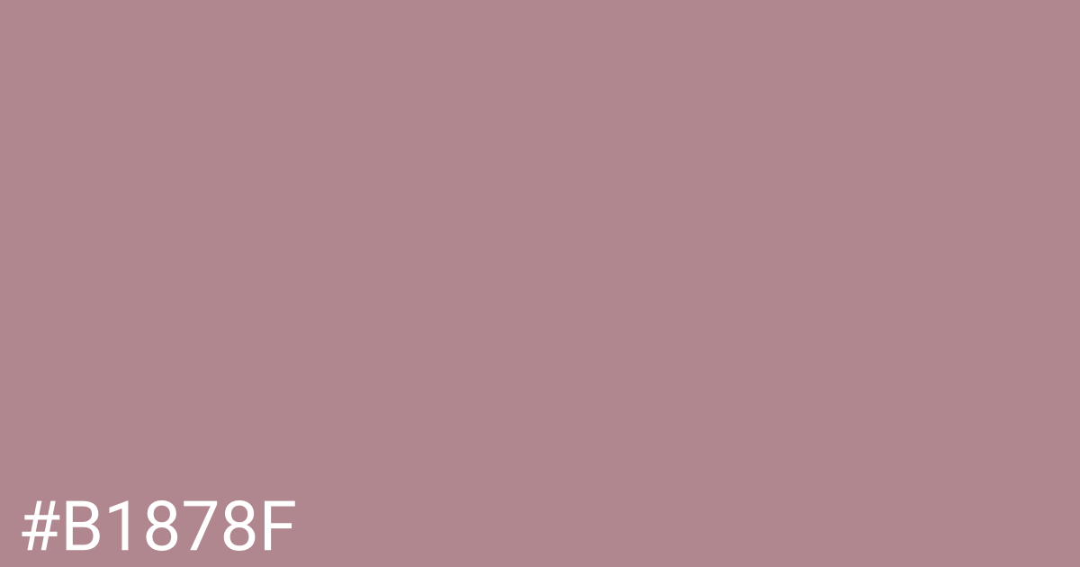 Hex color #b1878f graphic