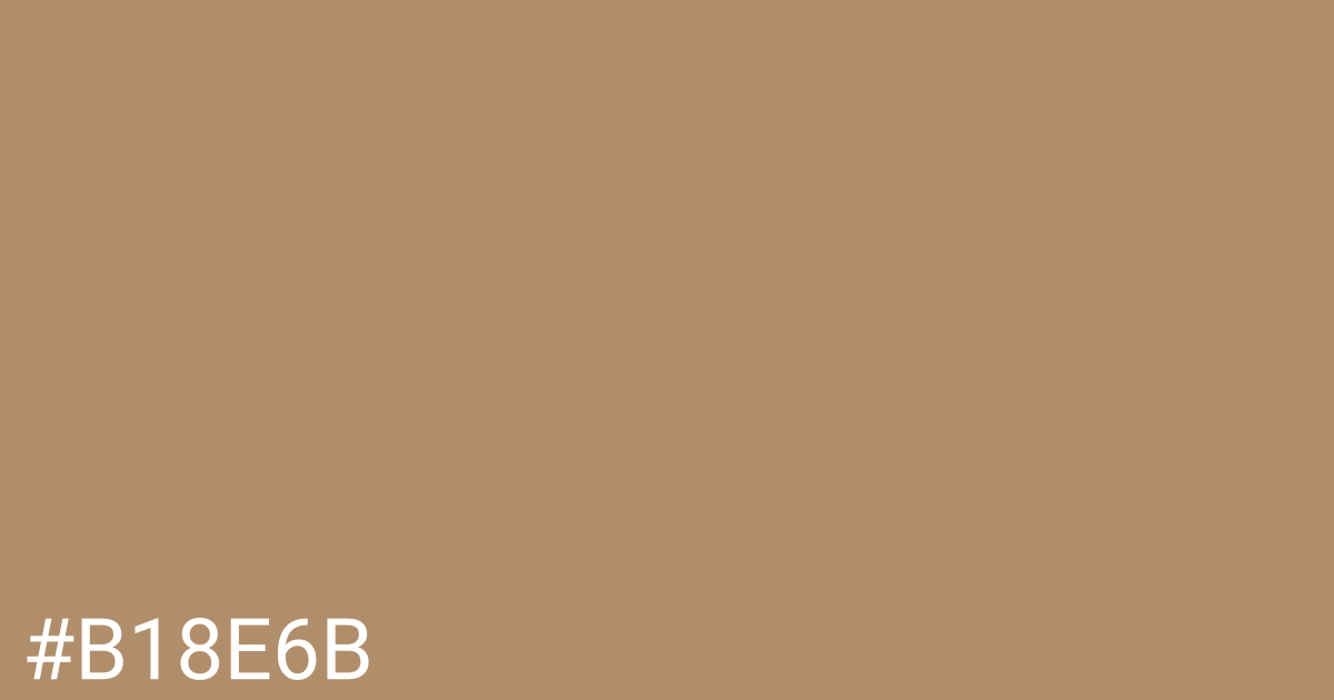 Hex color #b18e6b graphic