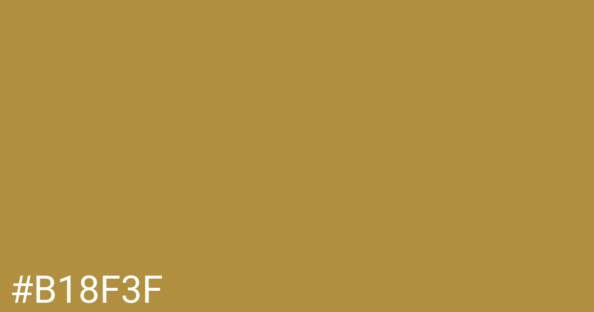 Hex color #b18f3f graphic