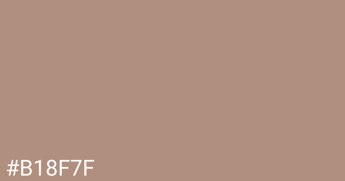 Hex color #b18f7f graphic