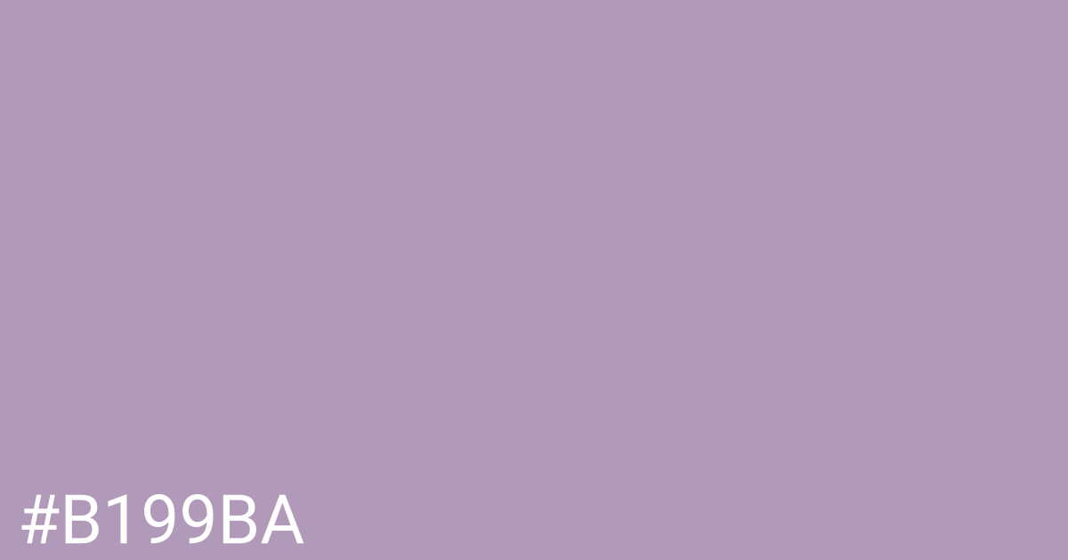 Hex color #b199ba graphic