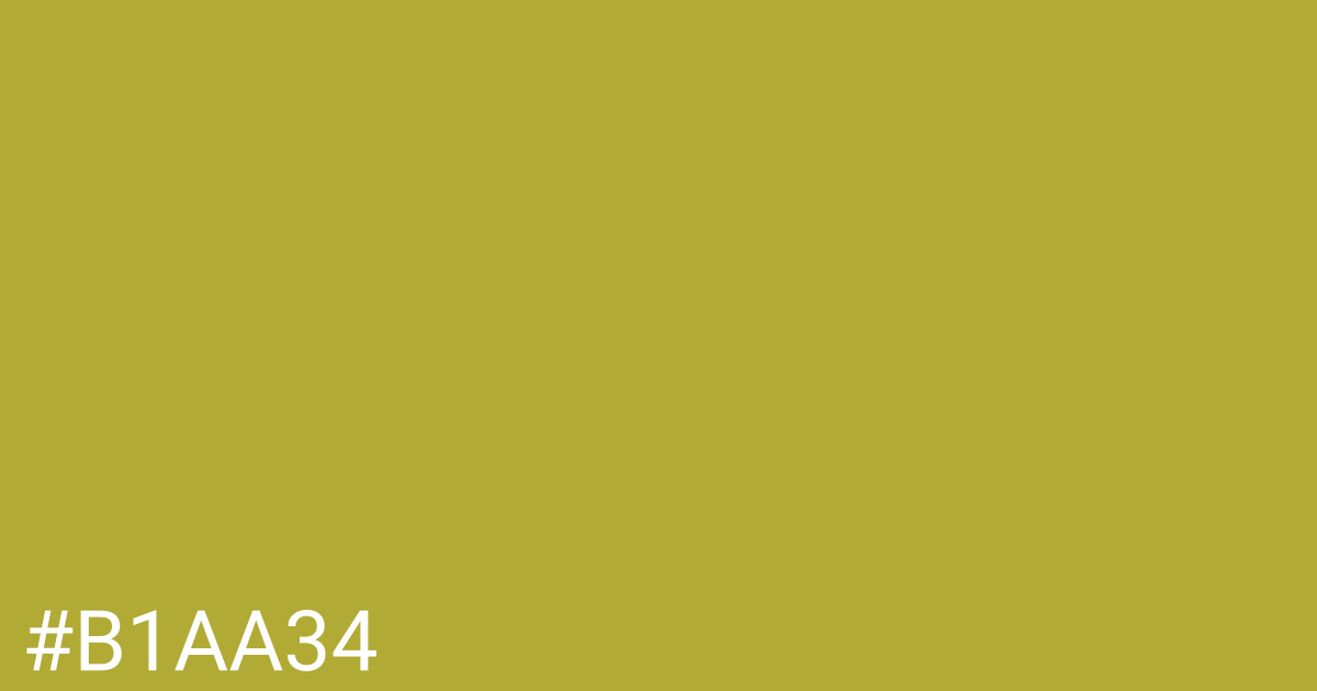 Hex color #b1aa34 graphic