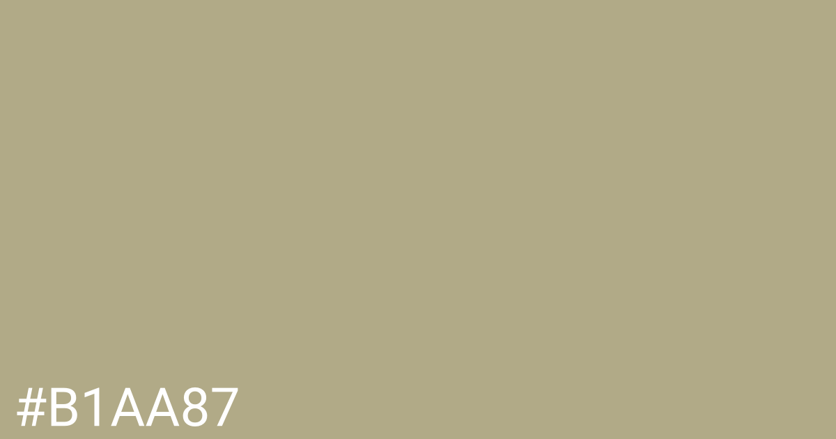 Hex color #b1aa87 graphic