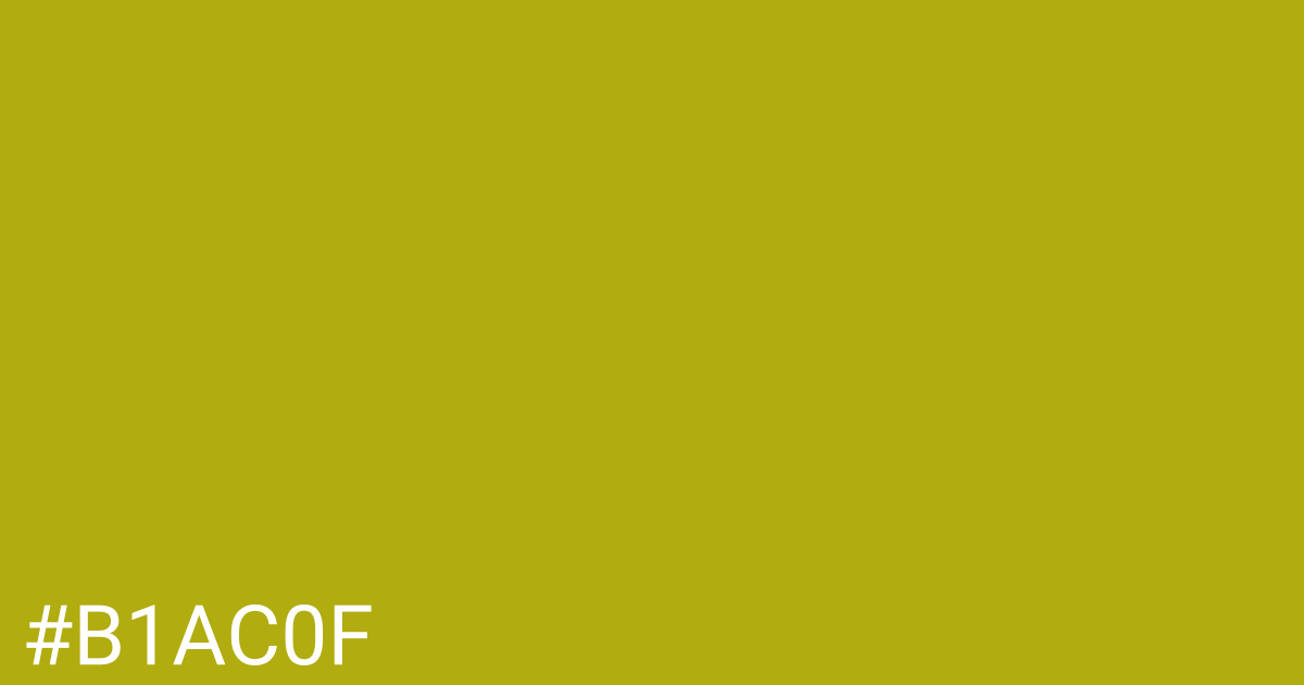 Hex color #b1ac0f graphic