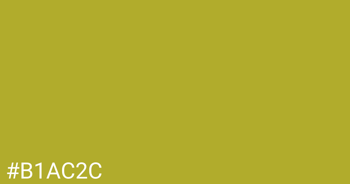 Hex color #b1ac2c graphic