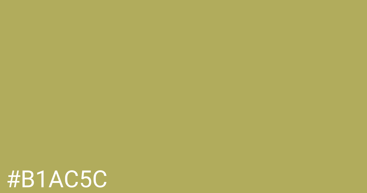 Hex color #b1ac5c graphic