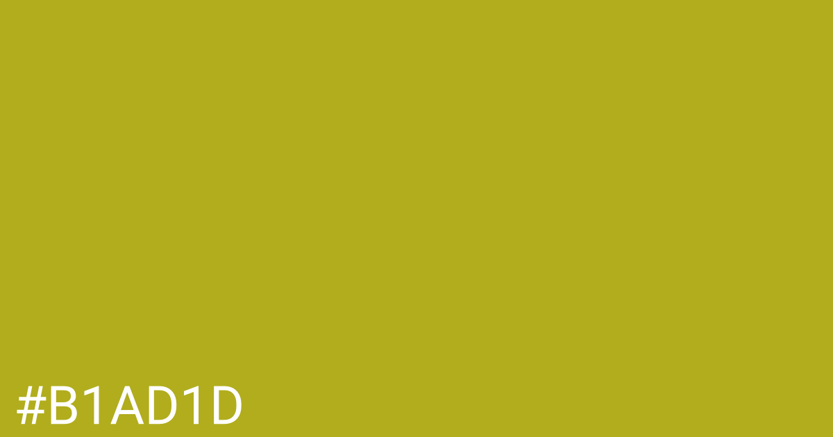 Hex color #b1ad1d graphic