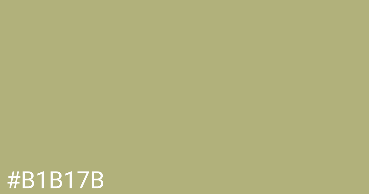 Hex color #b1b17b graphic