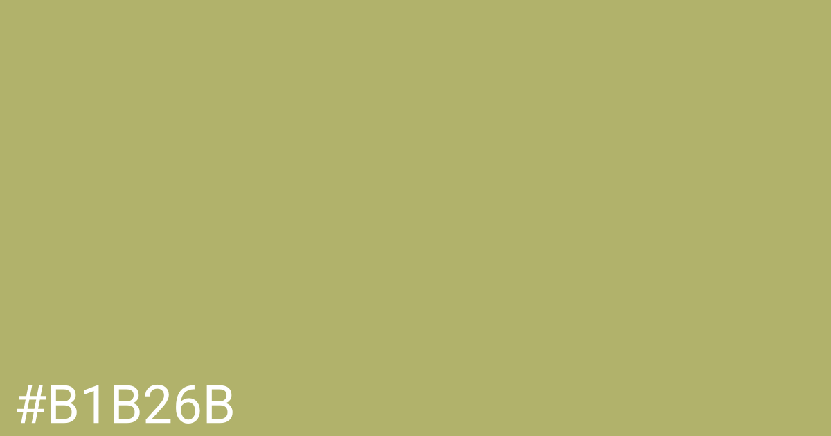 Hex color #b1b26b graphic