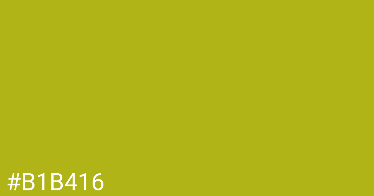 Hex color #b1b416 graphic