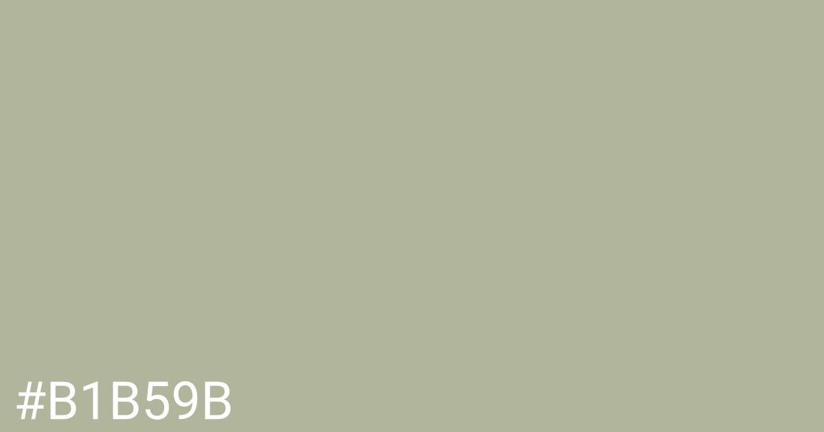 Hex color #b1b59b graphic