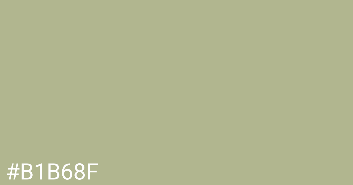 Hex color #b1b68f graphic