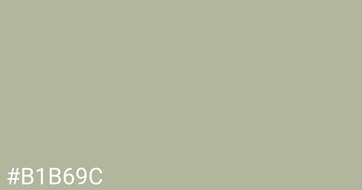 Hex color #b1b69c graphic