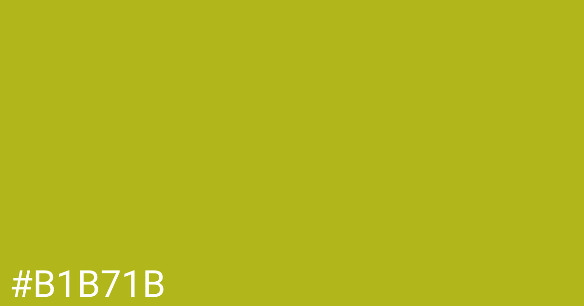 Hex color #b1b71b graphic