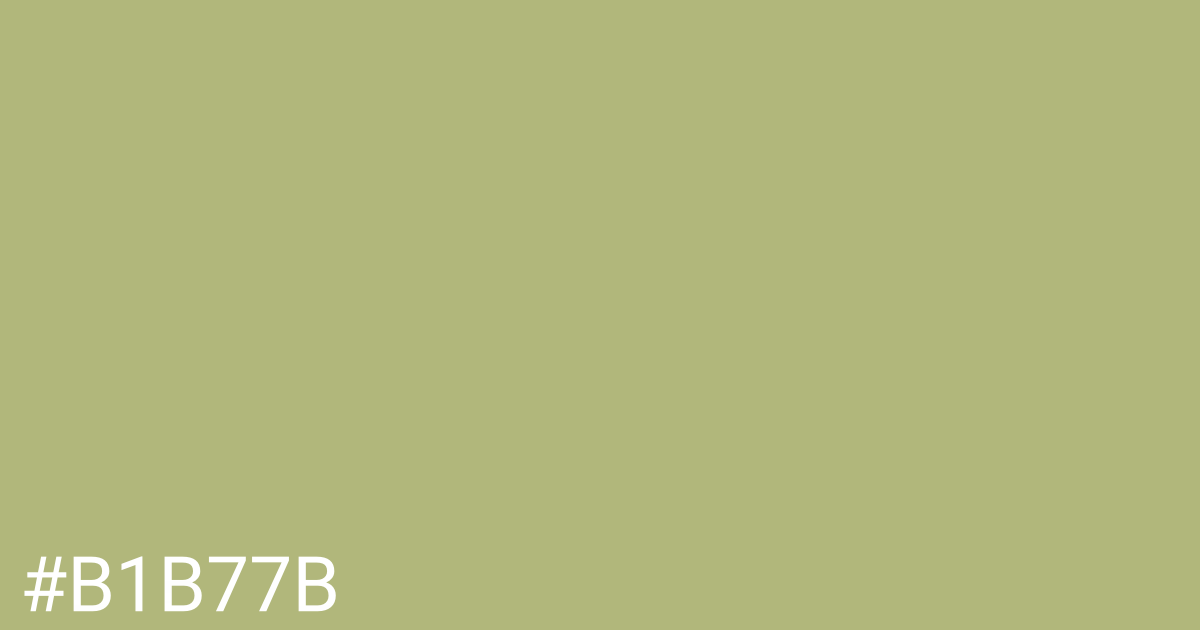 Hex color #b1b77b graphic