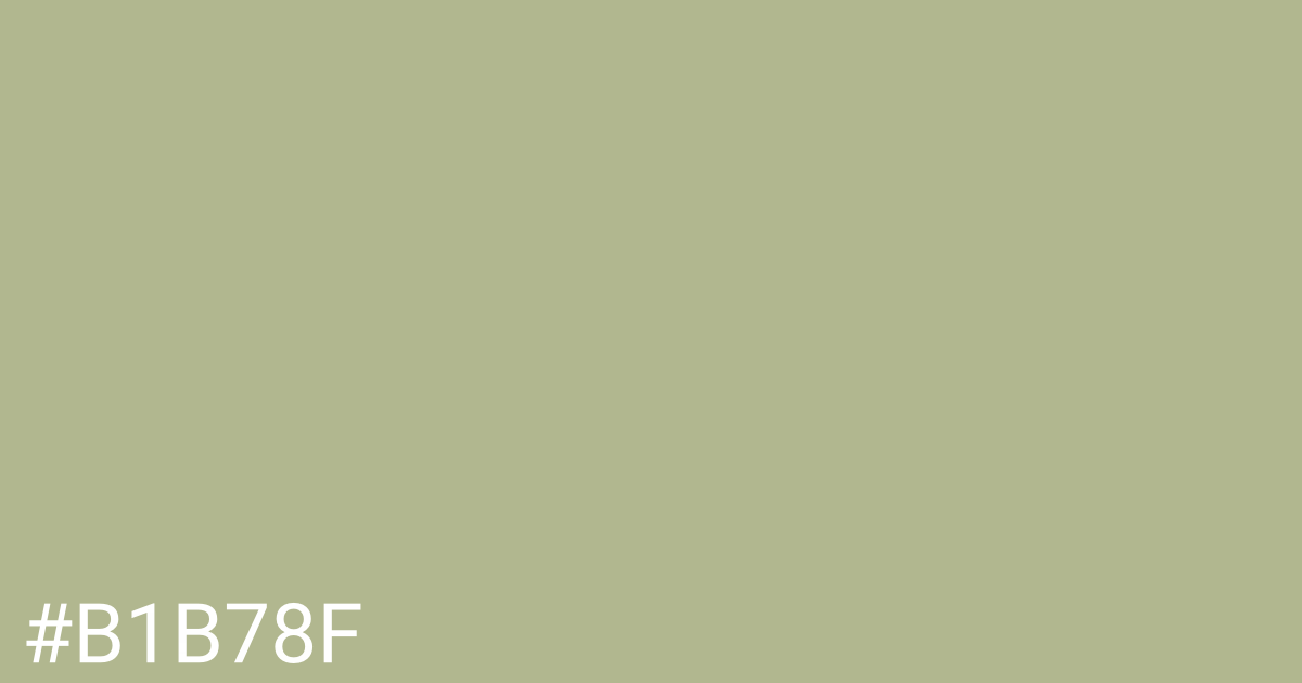 Hex color #b1b78f graphic