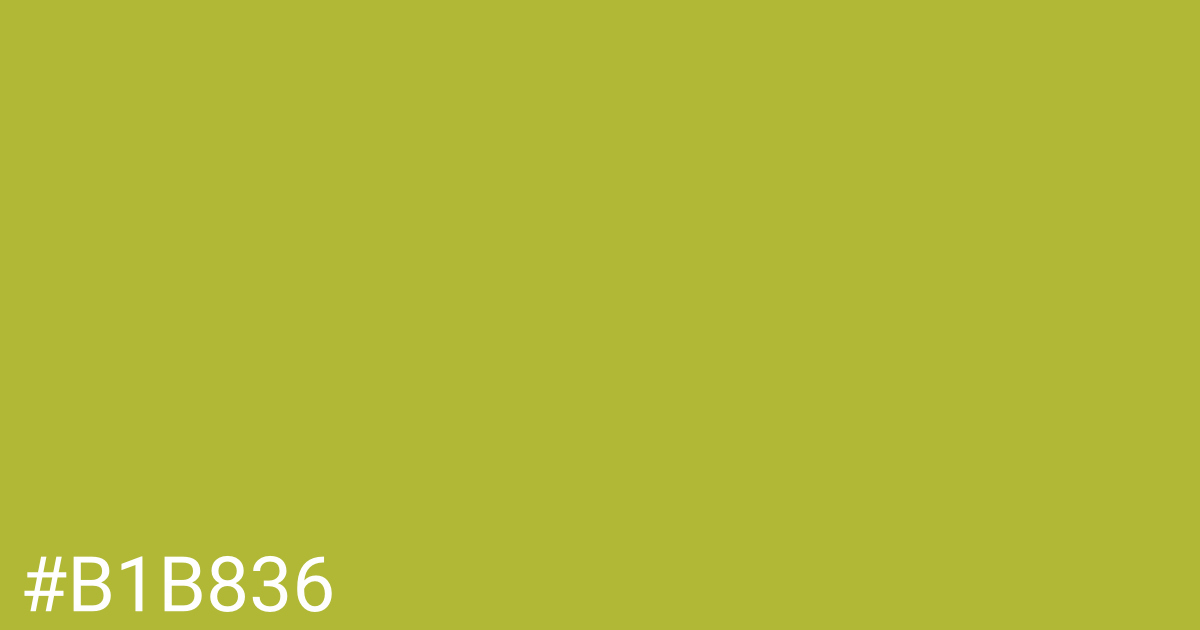 Hex color #b1b836 graphic