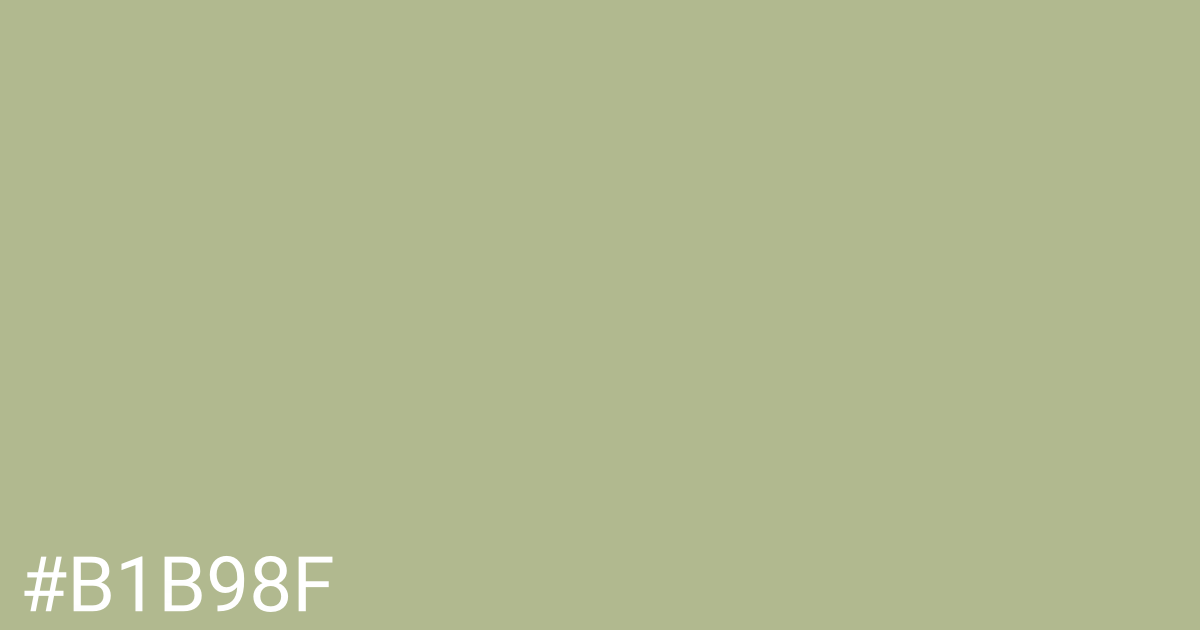 Hex color #b1b98f graphic