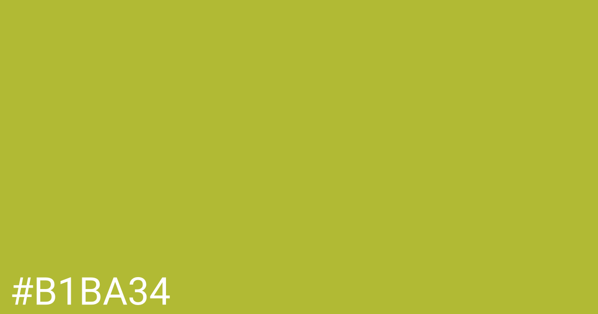 Hex color #b1ba34 graphic